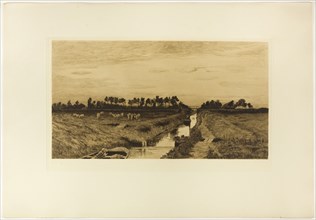 Summer Afternoon, 1895, Hans am Ende, German, 1864-1918, Germany, Etching and aquatint with brown