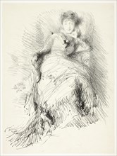 Study, 1878, James McNeill Whistler, American, 1834-1903, United States, Lithograph in black ink