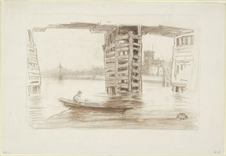 The Broad Bridge, 1878, James McNeill Whistler, American, 1834-1903, United States, Lithotint, in