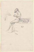 The Little Nude Model, Reading, 1889/90, James McNeill Whistler, American, 1834-1903, United