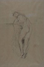 Nude Model, Back View, 1891, James McNeill Whistler, American, 1834-1903, United States, Transfer