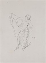Draped Model, Dancing, probably 1891, James McNeill Whistler, American, 1834-1903, United States,