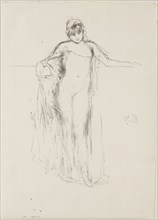 Draped Model, Standing, 1893, printed posthumously, James McNeill Whistler, American, 1834-1903,