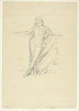 Little Draped Figure, Leaning, 1893, printed 1894, James McNeill Whistler, American, 1834-1903,