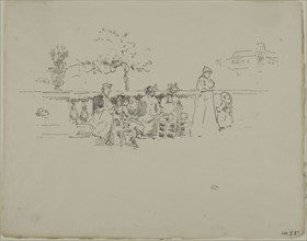 The Terrace, Luxembourg, 1894, James McNeill Whistler, American, 1834-1903, United States, Transfer