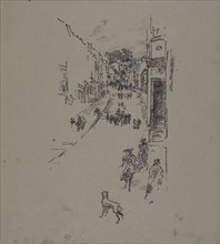 Sunday, Lyme Regis, 1895, James McNeill Whistler, American, 1834-1903, United States, Transfer