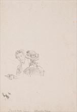 Sketch: Self-Portrait with Miss R. Birnie Philip, 1895, printed posthumously, James McNeill