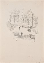 Kensington Gardens, 1896, James McNeill Whistler, American, 1834-1903, United States, Transfer