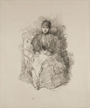 Needlework, 1896, James McNeill Whistler, American, 1834-1903, United States, Transfer lithograph