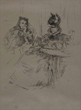 Afternoon Tea, 1897, James McNeill Whistler, American, 1834-1903, United States, Transfer