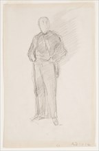 Study: Portrait of Thomas Way, 1896, James McNeill Whistler, American, 1834-1903, United States,