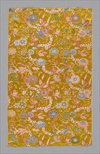 Panel (Dress Fabric), Qing dynasty (1644–1911), Mid–18th century, China, Silk, satin weave with