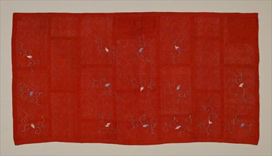 Kesa, late Edo period (1789–1868), 1804/44, Japan, Silk, plain weave with rows of 1:1 plain gauze