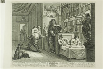 Hudibras and the Lawyer, plate twelve from Hudibras, February 1725/26, William Hogarth, English,