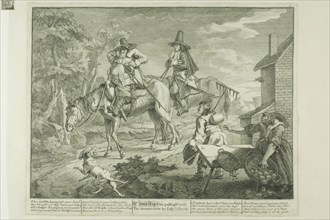 Hudibras Sallying Forth, plate two from Hudibras, February 1725/26, William Hogarth, English,