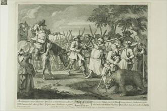 Hudibras’ First Adventure, plate three from Hudibras, February 1725/26, William Hogarth, English,