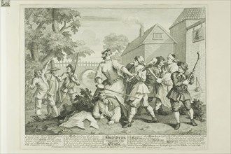 Hudibras Vanquished by Trulla, plate five from Hudibras, February 1725/26, William Hogarth,