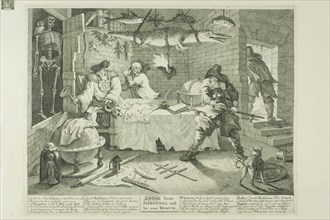 Hudibras and Sidrophel, plate eight from Hudibras, February 1725/26, William Hogarth, English,