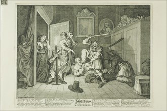 Hudibras Catechized, plate nine from Hudibras, February 1725/26, William Hogarth, English,