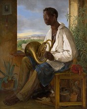 Portrait of a Gardener and Horn Player in the Household of the Emperor Francis I, 1836, Albert