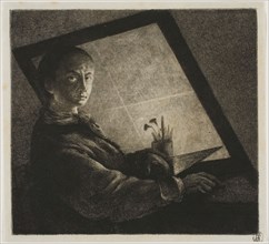 Self-Portrait, c. 1778, Jean-Pierre Norblin de la Gourdaine, French, 1745-1830, France, Etching,