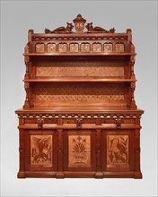 Sideboard, 1868/80, Daniel Pabst, American, 1826–1910, Philadelphia, United States, Walnut and