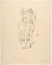 Study, 1894, James McNeill Whistler, American, 1834-1903, United States, Lithograph on cream laid