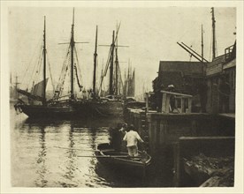The Ferry, 1887, Peter Henry Emerson, English, born Cuba, 1856–1936, England, Photoetching, pl. XXV