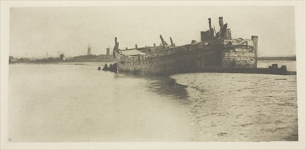 The old Ship, 1887, Peter Henry Emerson, English, born Cuba, 1856–1936, England, Photoetching, pl.