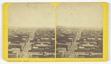Bird’s Eye View (South), 1873, Lovejoy & Foster, American, active 1870s, United States, Toned