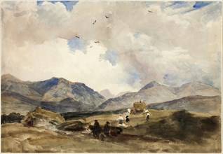 In Wales between Bangor and Capel Curig, 1830s, Peter De Wint, English, 1784-1849, London,