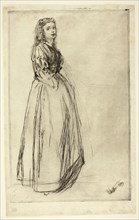 Fumette, Standing, 1859, James McNeill Whistler, American, 1834-1903, United States, Drypoint with