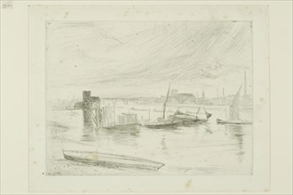Battersea Dawn (Cadogan Pier), 1863, James McNeill Whistler, American, 1834-1903, United States,