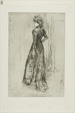 Maud, Standing, 1876–78, James McNeill Whistler, American, 1834-1903, United States, Etching and