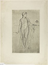 Study, 1879, James McNeill Whistler, American, 1834-1903, United States, Lithograph from a prepared