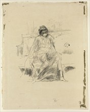 The Draped Figure, Seated, 1893, James McNeill Whistler, American, 1834-1903, United States,