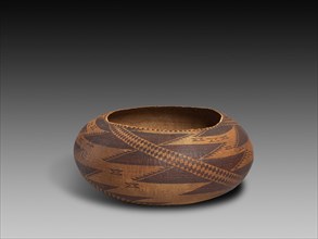 Twined Basketry Bowl, c. 1870/1900, Sally Burris (1840-1912), Pomo, Northern California, United