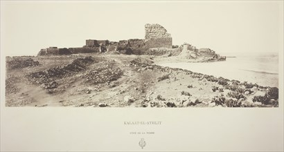 Kalatt-El-Athlit, Côté de la Terre, c. 1860, Louis De Clercq, French, 1836–1901, France, Albumen