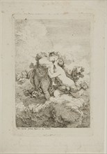Two Female Figures on a Cloud, 1763/64, Jean Honoré Fragonard (French, 1732-1806), after Pietro