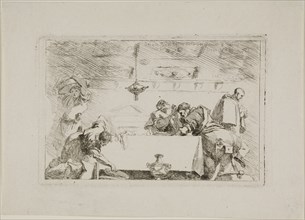 The Disciples at Emmaus, 1763/64, Jean Honoré Fragonard (French, 1732-1806), after Sebastiano Ricci