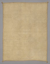 Cover, 1601/50, India, Bengal, India, Three panels joined: silk (tussar), plain weave, embroidered