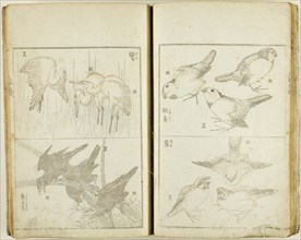 Santai gafu (Album of Drawings in Three Ways), complete in 1 vol., c. 1816, Katsushika Hokusai ??