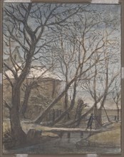 Winter Landscape with a Man Crossing, c. 1660, Anthonie Waterloo, Dutch, 1609-1690, Netherlands,