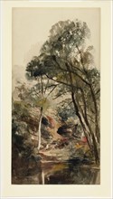 A Wooded River Landscape, 1839/40, Peter de Wint, English, 1784-1849, England, Watercolor, over