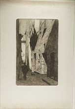 Casa di Dante da Castiglione, 1886, Telemaco Signorini, Italian, 1835-1901, Italy, Etching with