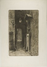 Via dei Cavalieri, 1886, Telemaco Signorini, Italian, 1835-1901, Italy, Etching on cream wove