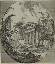 Temple of Augustus, n.d., Attributed to Jean-Baptiste Le Prince, French, 1734-1781, France, Etching