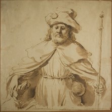 Saint Roch, n.d., Giovanni Francesco Barbieri, called Il Guercino, Italian, 1591–1666, Italy, Pen