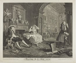 Plate Two, from Marriage à la Mode, 1745, Bernard Baron (French, 1696-1762), after William Hogarth