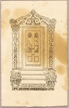 Letterpress print (as companion to Doorframe, 2008.554), 1850/1900, American, 19th century, United